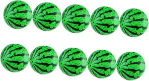 10pcs Inflatable Watermelon Beach Balls for Fun Pool Balls for Summer Parties Bright Design Smooth Surface for Beach and Pool Activities