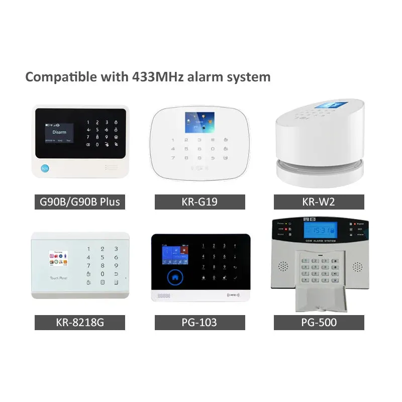 1/3/6pcs Wireless 433MHz Two-way Magnetic Door Sensor Door Window Open / Close Detector for Home Security Alarm Systems