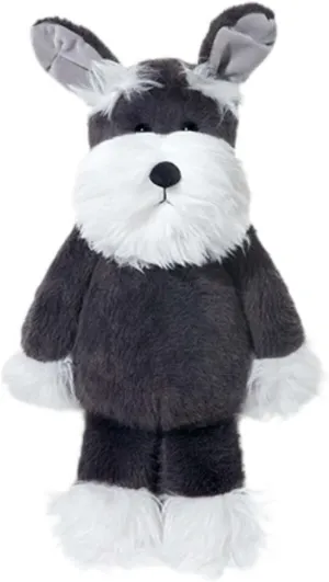 15.7inch Schnauzer Dog Plush Toy Fluffy Schnauzer Doll Soft Stuffed Animal Doll Doggy Plushies for Kids Gift