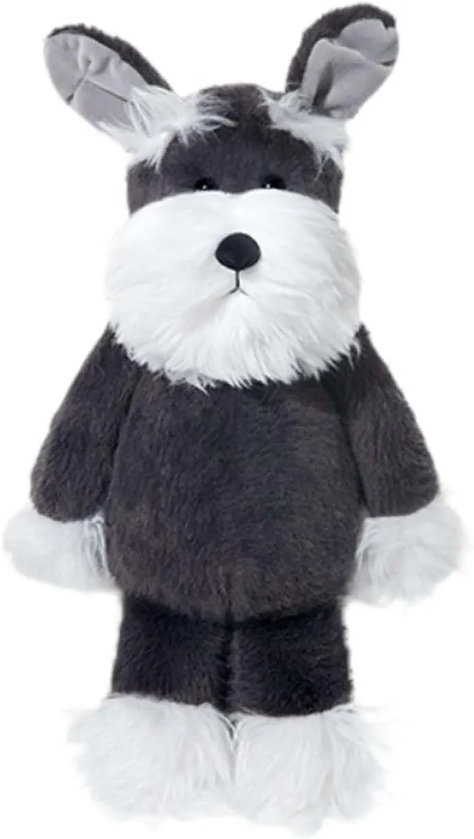 15.7inch Schnauzer Dog Plush Toy Fluffy Schnauzer Doll Soft Stuffed Animal Doll Doggy Plushies for Kids Gift