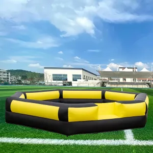15FT Gaga Ball Pit Inflatable with Built-in Air Blower,Portable Gaga Court,Easy to Set up,Game for Outdoor School Family Activities Family Summer Camp Activity