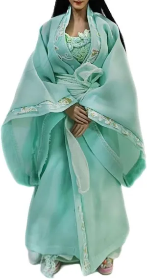 1/6 Scale Female Soldier Model Figure Doll Clothing Ancient Hanfu Dress O68 for 12" Movable Doll Action Figure, Doll Miniatures Accessories Doll