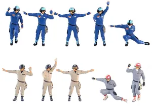 1:64 Painted Figure Mini Model Miniature Resin Diorama Air Force Pilot Captain
