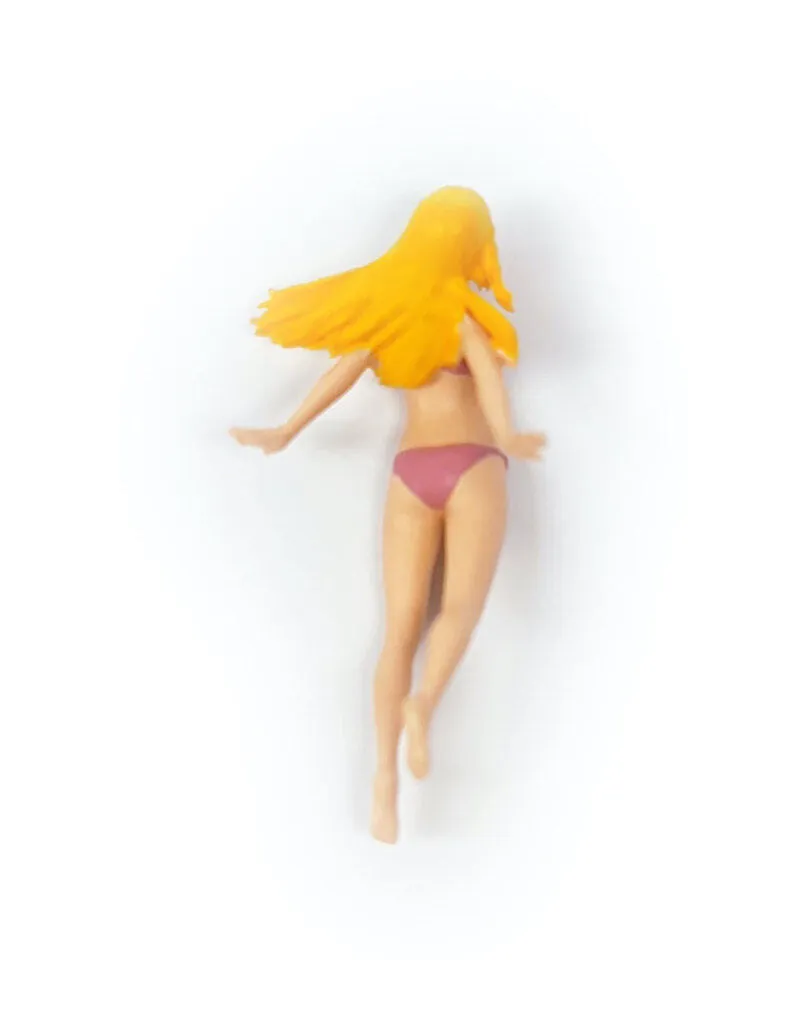 1:64 Painted Figure Mini Model Miniature Resin Diorama Beauty Bikini Girl Blond