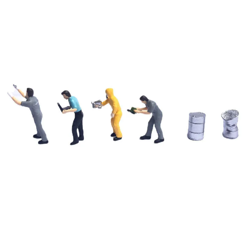 1:64 Painted Figure Mini Model Miniature Resin Diorama Car Repair Paint Man Toy