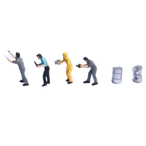 1:64 Painted Figure Mini Model Miniature Resin Diorama Car Repair Paint Man Toy