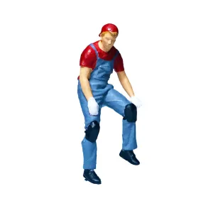 1:64 Painted Figure Mini Model Miniature Resin Diorama Car Repairman Repaired R