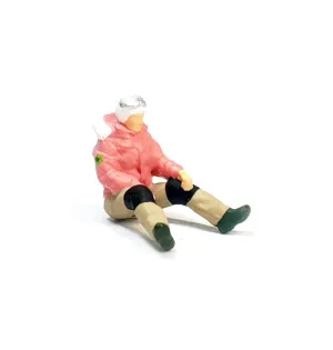 1:64 Painted Figure Mini Model Miniature Resin Diorama Climber Lady Resting Sit