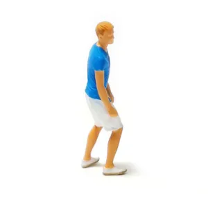 1:64 Painted Figure Mini Model Miniature Resin Diorama Gym Sport Exercising Boy