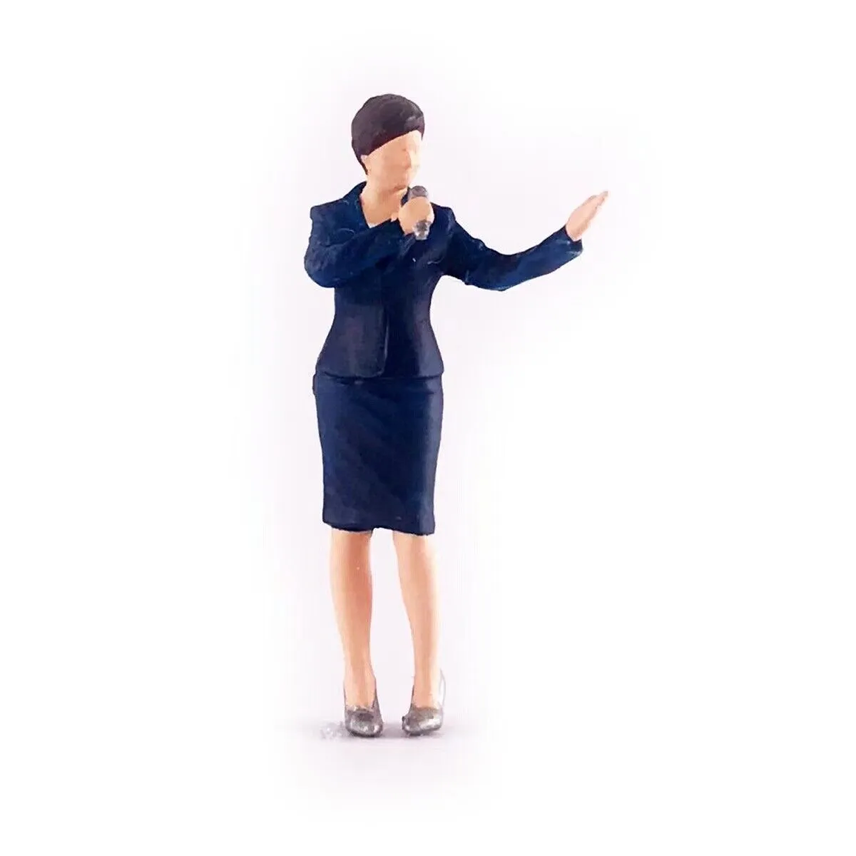 1:64 Painted Figure Mini Model Miniature Resin Diorama News Hostess Cameraman B