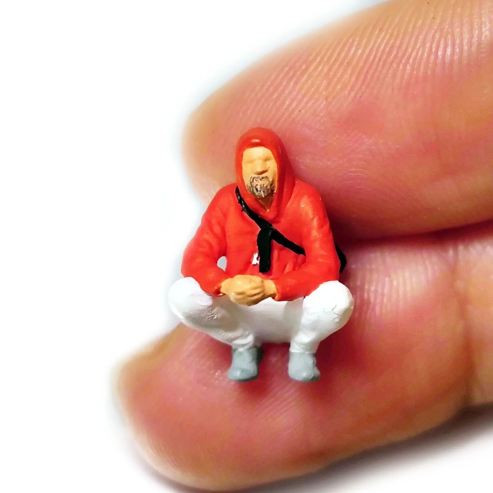 1:64 Painted Figure Mini Model Miniature Resin Diorama Selfie Selfportial Set A