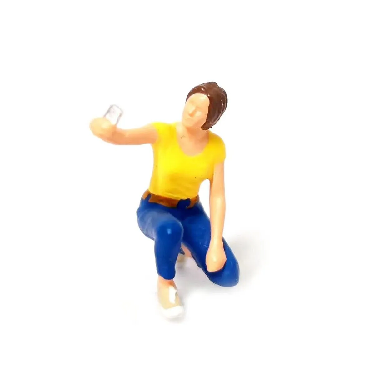 1:64 Painted Figure Mini Model Miniature Resin Diorama Selfie Selfportial Set A