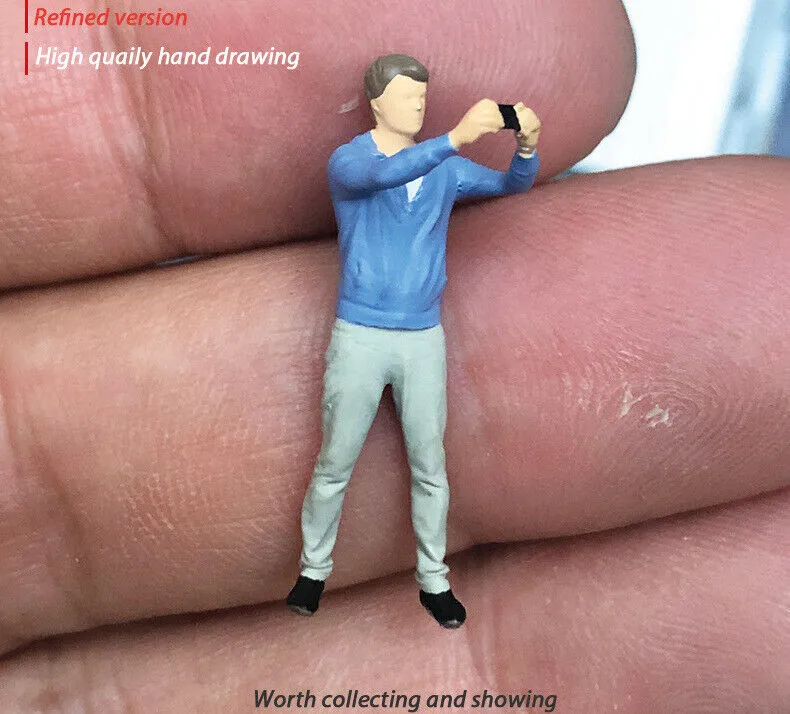 1:64 Painted Figure Mini Model Miniature Resin Diorama Shooting Star Camera Man