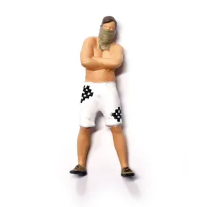 1:64 Painted Figure Mini Model Miniature Resin Diorama Summer Caual Masked Man W