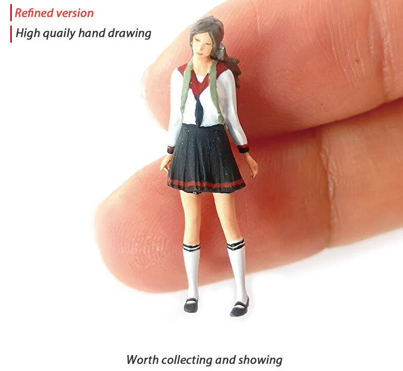 1:64 Painted Figure Mini Model Miniature Resin Diorama Toy Anime Harajuku People