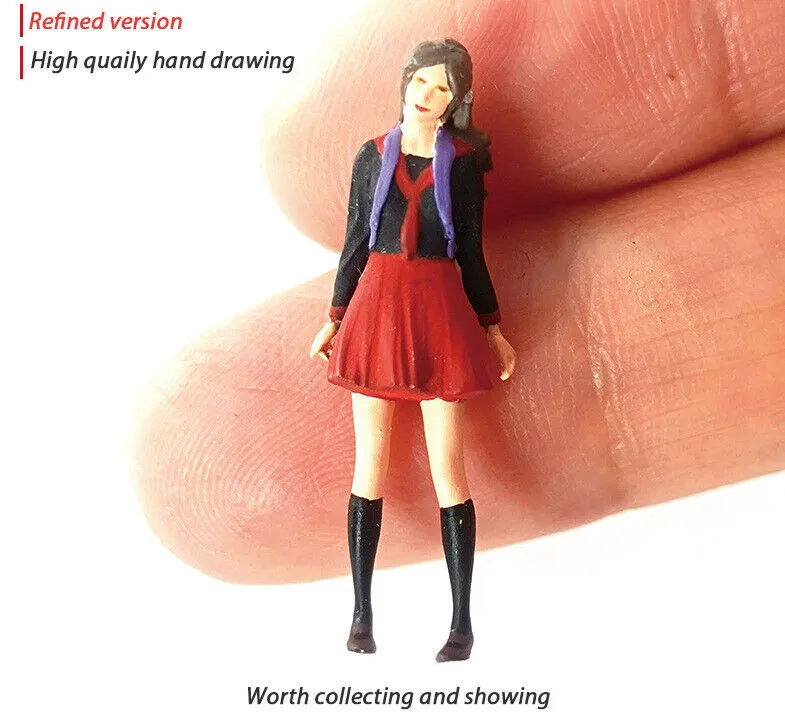 1:64 Painted Figure Mini Model Miniature Resin Diorama Toy Anime Harajuku People