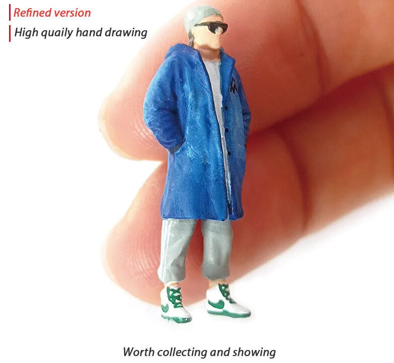 1:64 Painted Figure Mini Model Miniature Resin Diorama Toy Anime Harajuku People