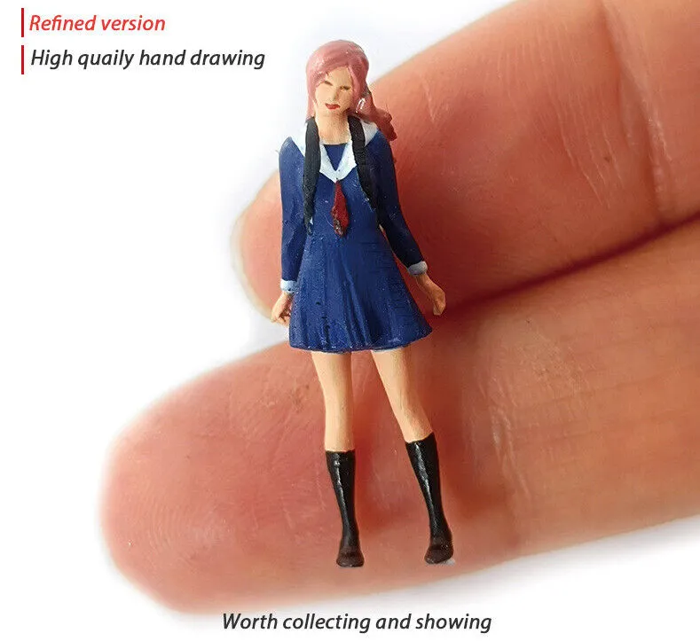 1:64 Painted Figure Mini Model Miniature Resin Diorama Toy Anime Harajuku People