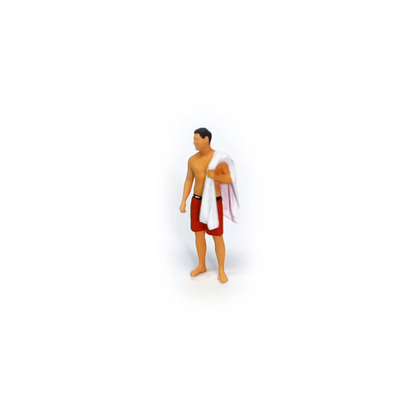 1:64 Painted Figure Mini Model Miniature Resin Diorama Toy Beach Surfing Couple