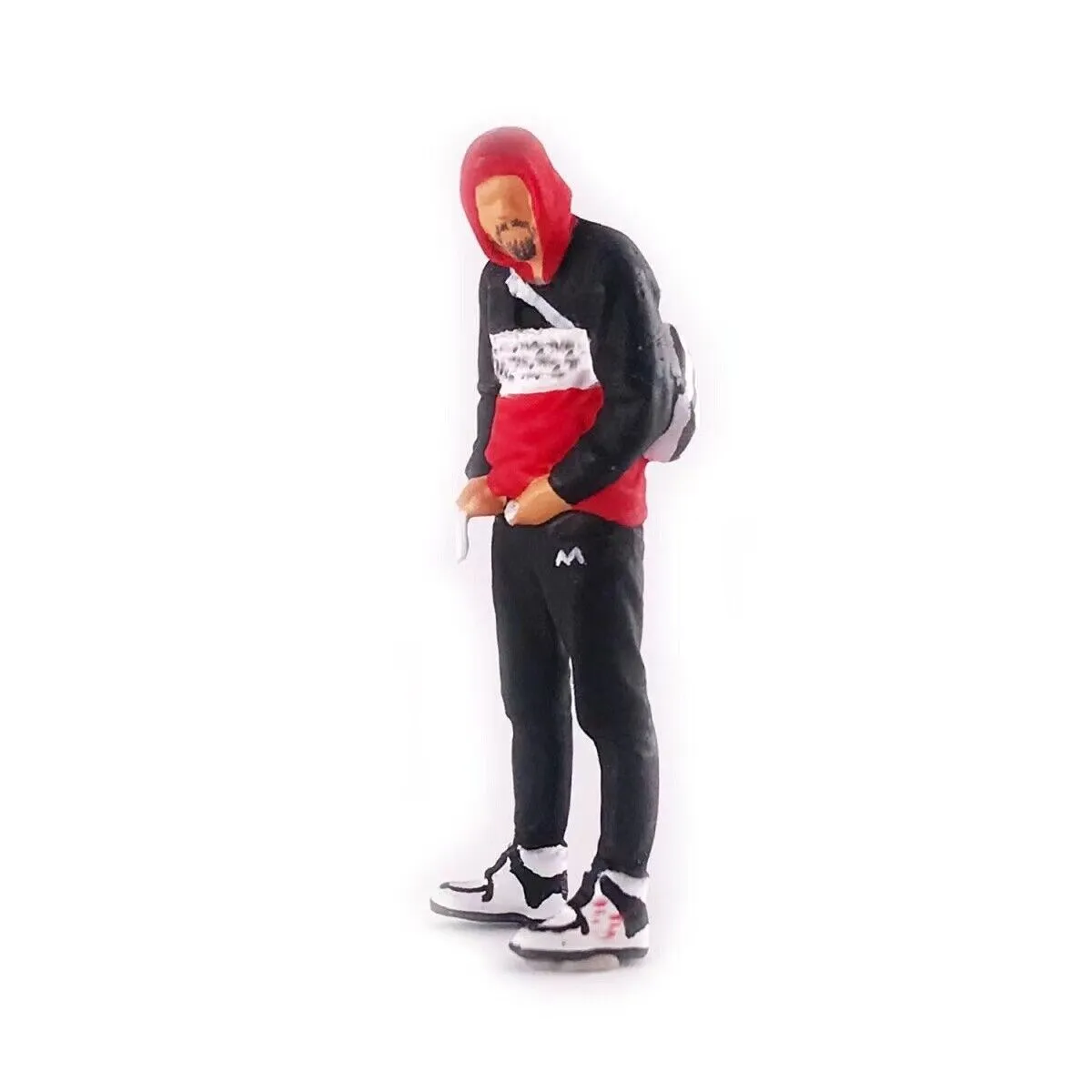 1:64 Painted Figure Mini Model Miniature Resin Diorama Vintage Motocycle Man BL