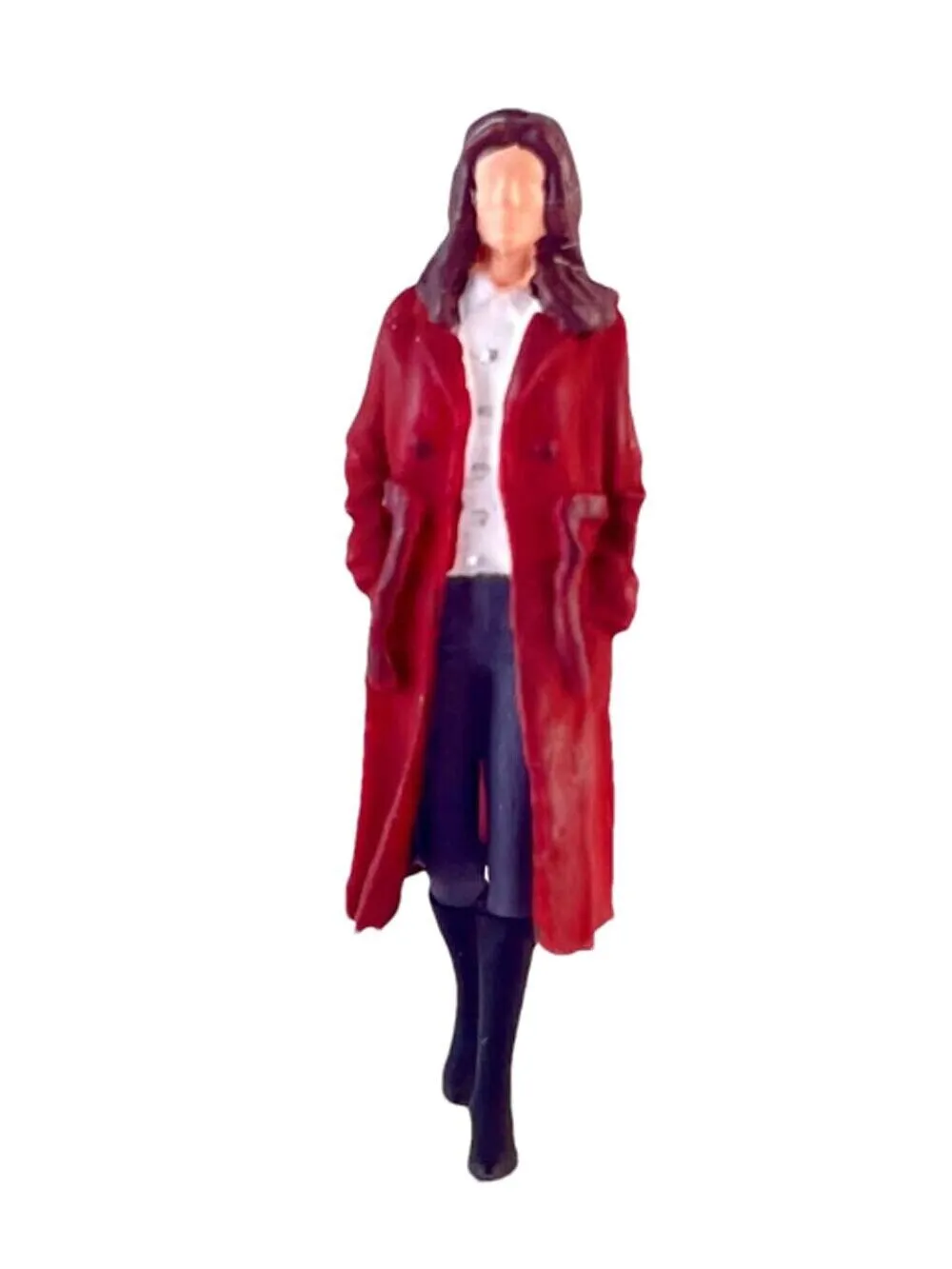1:64 Painted Figure Model Miniature Resin Diorama Business Man Woman Luggage