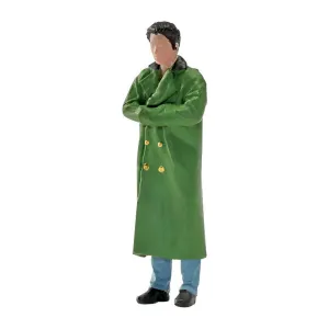 1:64 Painted Figure Model Miniature Resin Diorama Sand Green Coat Standing Man