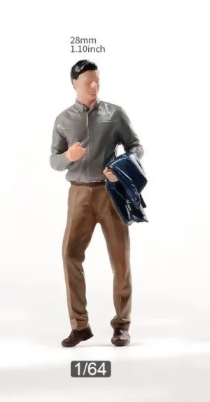 1:64 Painted Figure Model Miniature Resin Diorama Sand Urban Man Boy City Toy New