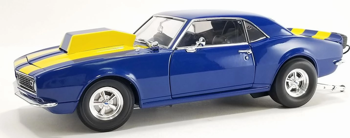 1968 Camaro Z/28 - Drag Outlaws Sunoco Blue w/Yellow Stripes LE 427 in 1:18 Scale A1805731