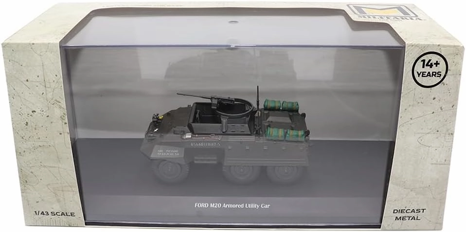 1:43 Scale Ford M20 Armored Utility Car - Militaria Diecast by Motorcity Classics