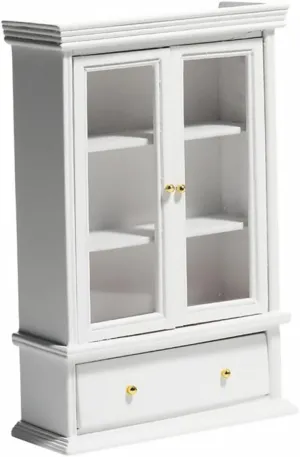1Pc Mini Cabinet Model DIY Mini Furniture Adornment for Dollhouse Display for Miniature Storage and Decoration