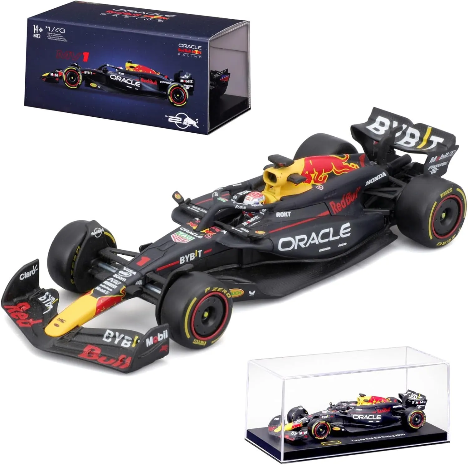 2024 Bbuago 1/43 F1 RB20#1 Formula 1 Alloy Miniature Racing Car for Red Bul Die Cast Static Adult Collection Model Gift (Hardcover Edition)