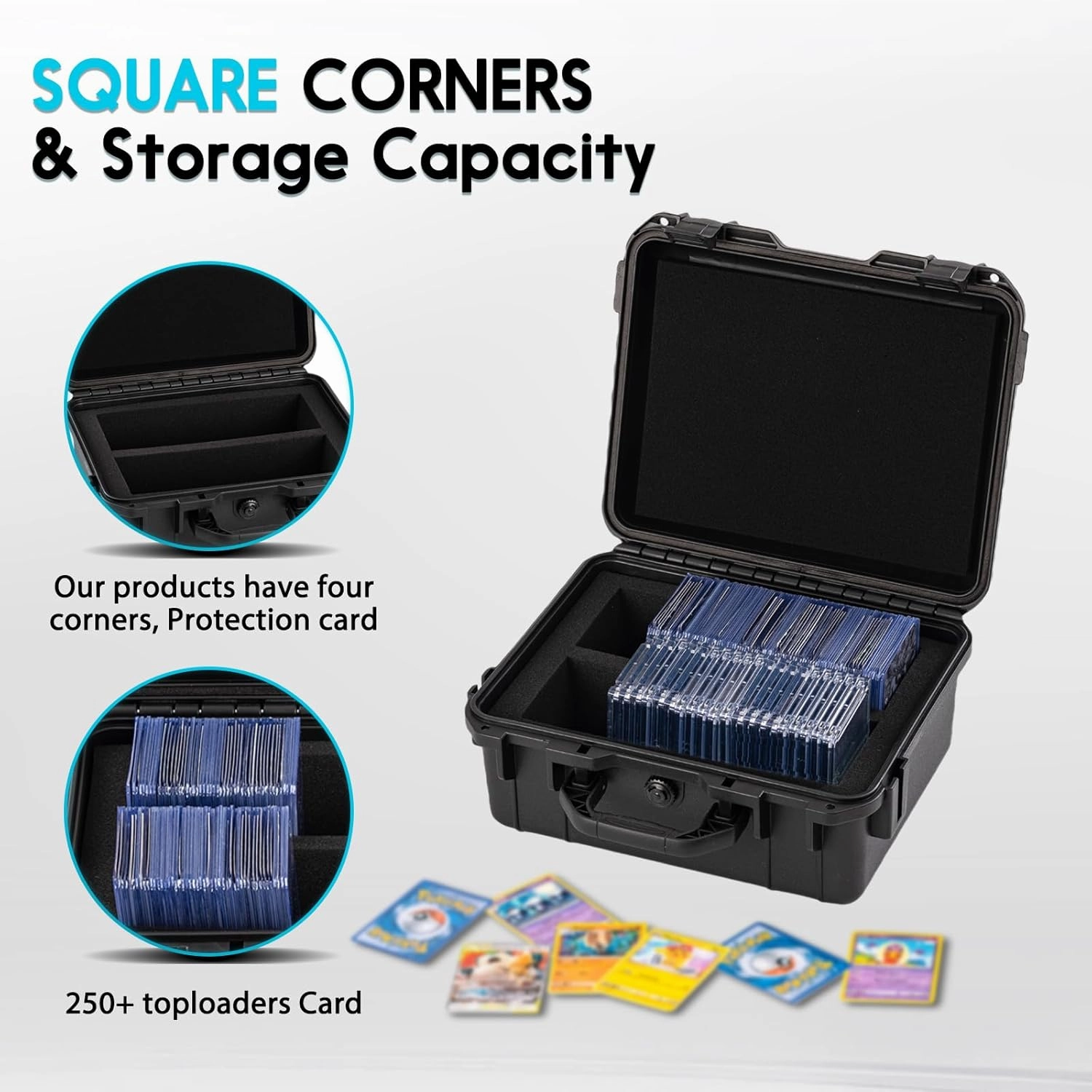 20 Pocket 35pt ONE-Touch   Hard Storage card case - Trading Card Organizer for Baseball/Sports Cards and TCG Decks (Archival-Safe & Shockproof)