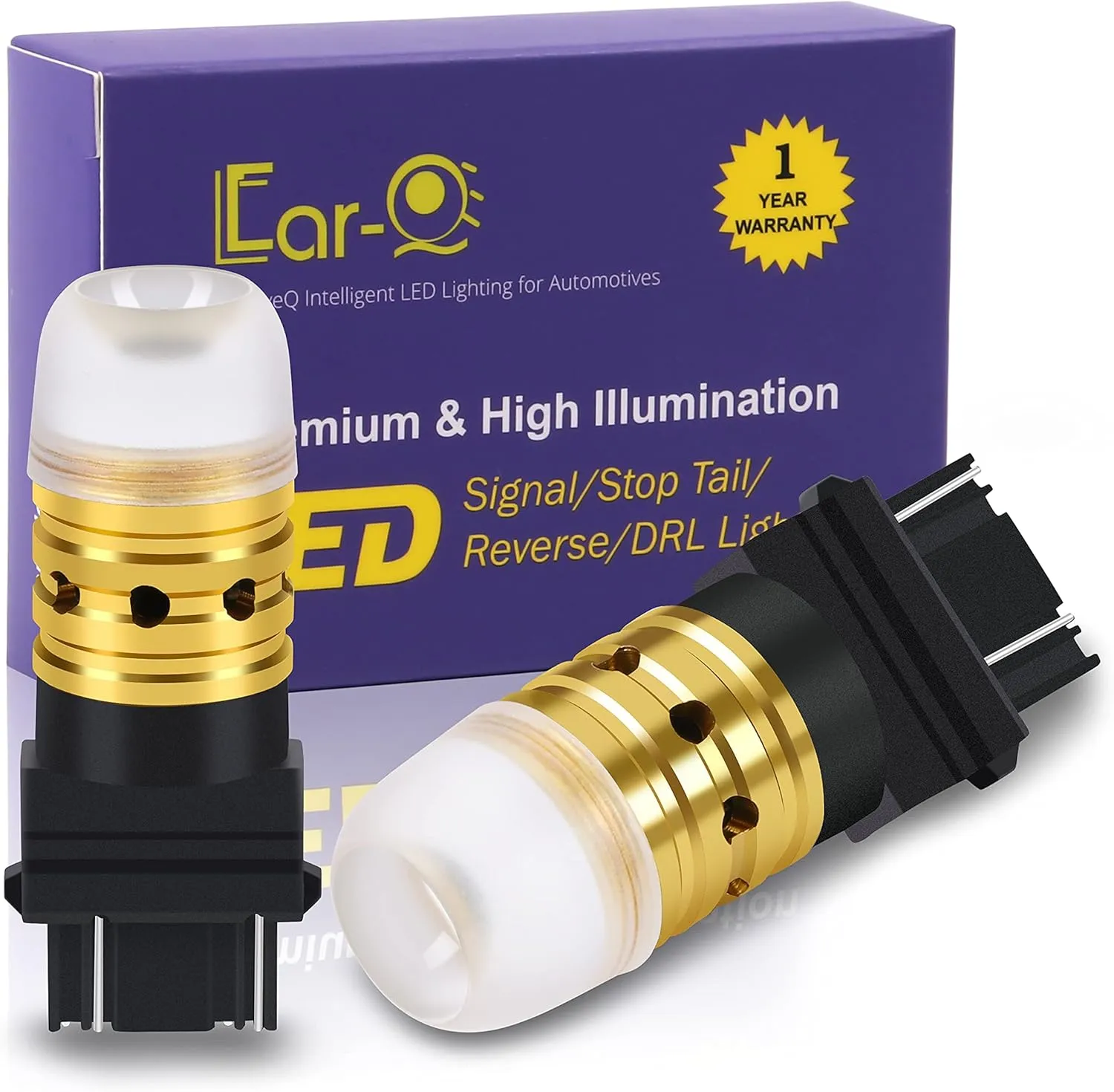 2200 Lumens T25 Wedge 3156 3157 LED Bulbs, 12V Reverse, Turn Signal, DRL, Brake, Tail Lights, 6000K Xenon White Super Bright 3057 4057 4114 3457 4157 Upgrade