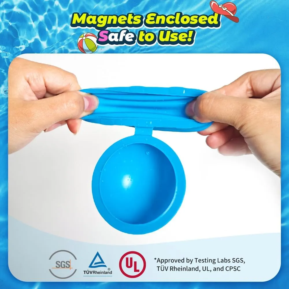 24Pcs Reusable Water Balloons, Summer Water Toys, Magnetic Water Ball for Outdoor Games, Pool Toy, Beach Toys for Kids