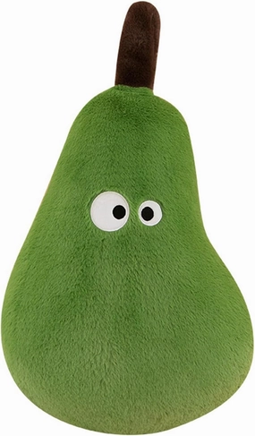 26“ Pear Stuffed Plush Pillow, Cute Stuffed Pear Fruit Collection Pillow Plush Sofa Cushion, Faux Pear Plush Doll Cozy Pillow, Gift for Kids and Adults (2.3 lbs Green 26 in)