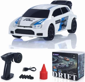 2.4G 1:43 High Speed Radio Controlled Racing Car Polo RC Drift Vehicle 4WD RTR Mini Model Lipo Battery Radio Battery Hobby Grade Model for Adult