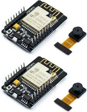 2Pcs ESP32-CAM Wireless WiFi Bluetooth Development Board with OV2640 Camera Module Compatible with Arduino
