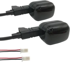 2Pcs Rear Motorcycle turn signals Winker Indicators light for Yamaha BWS 50 100 125 ZUMA/50F/50 FX ZUMA 125 (Smoke)