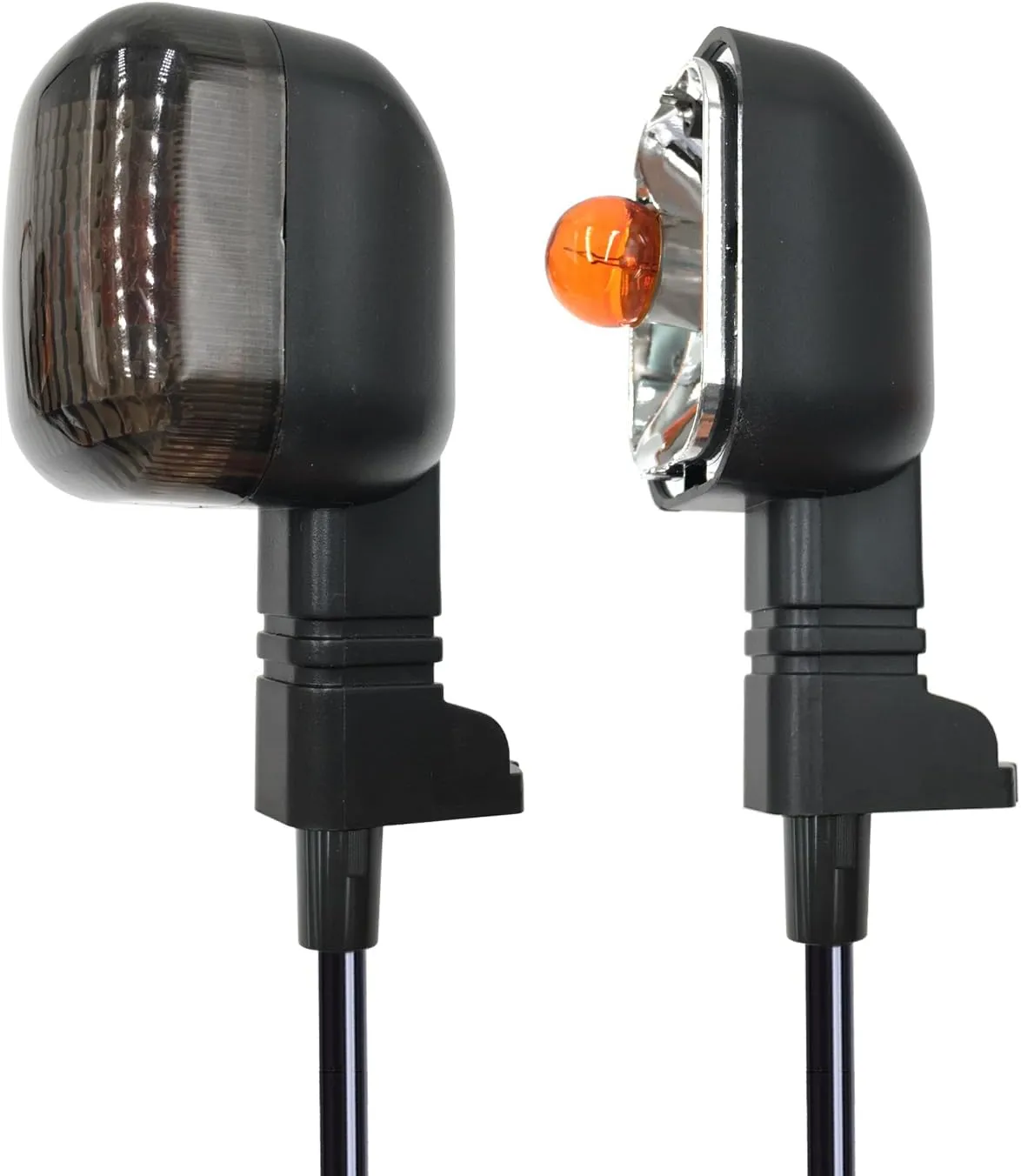2Pcs Rear Motorcycle turn signals Winker Indicators light for Yamaha BWS 50 100 125 ZUMA/50F/50 FX ZUMA 125 (Smoke)