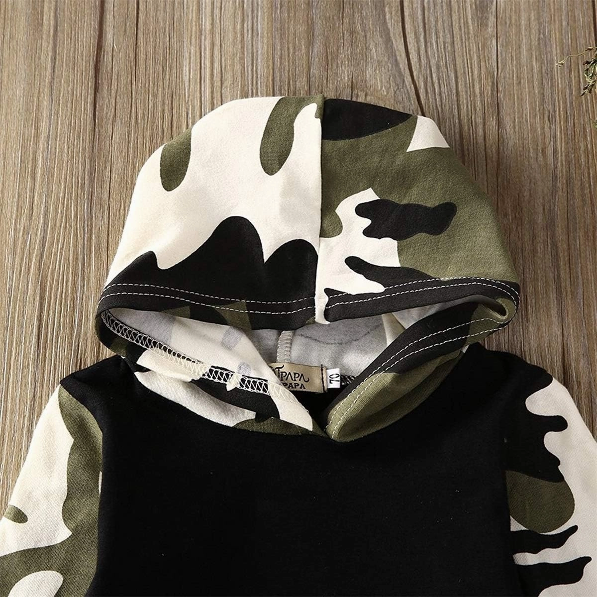 2Pcs Baby Boys Hoodie Tops Pants Set Dinosaur Deer Print Sweatsuit Fall Winter Outfits