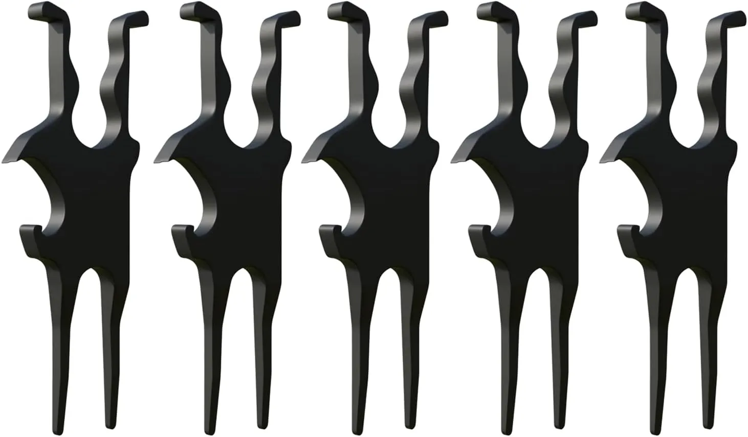 3-in-1 Golf Divot Repair Tool, Magnetic Cigar Holder for Golf Cart Clip, Divot Tool, Ball Marker, Beer Opener, Compact Golf Accessory for Golfers, Fits Bag, Belt, Beach Chair, Fishing Rod (5pcs)