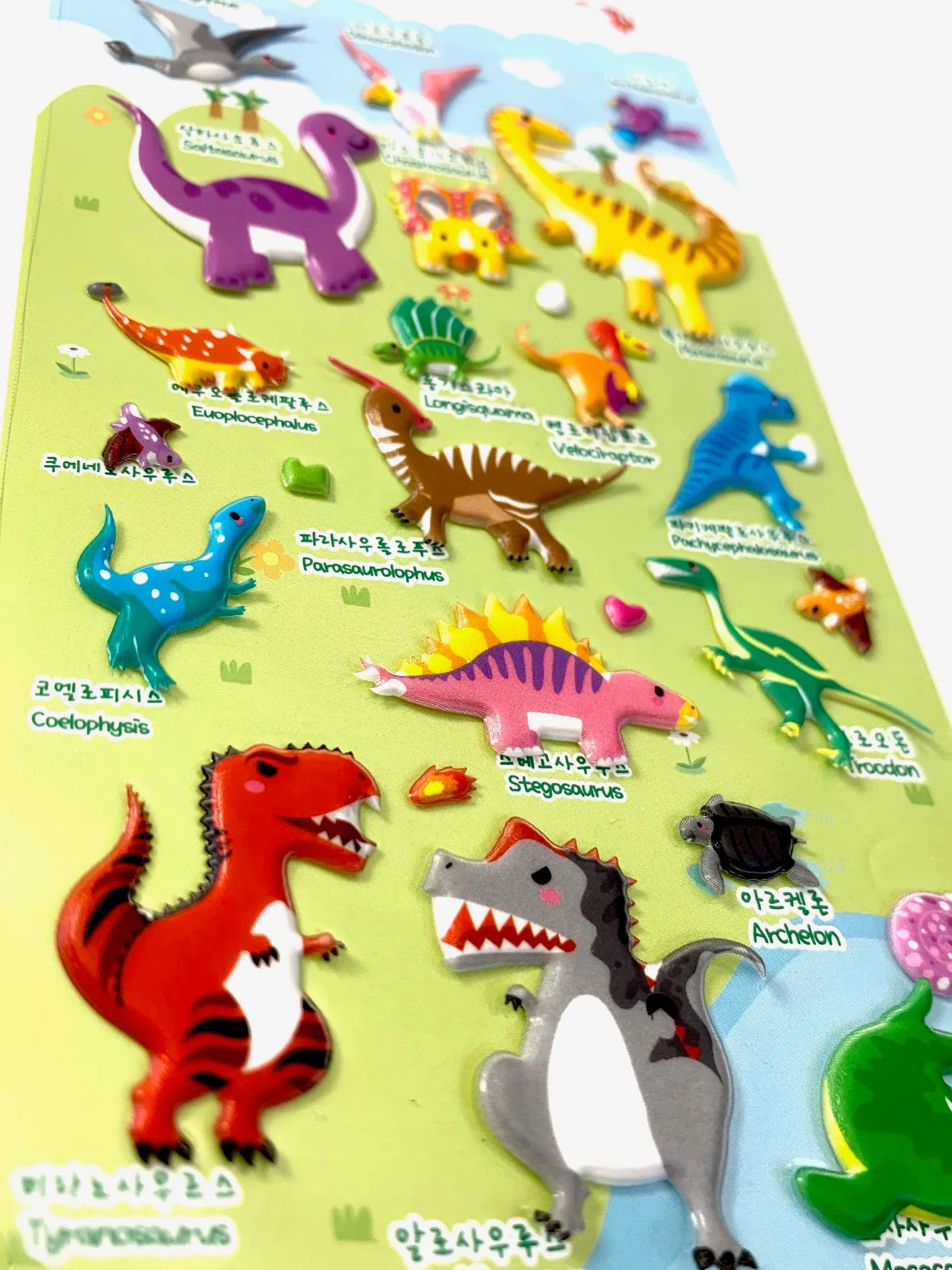 31427 DINOSAUR SOFT PUFFY STICKERS-12