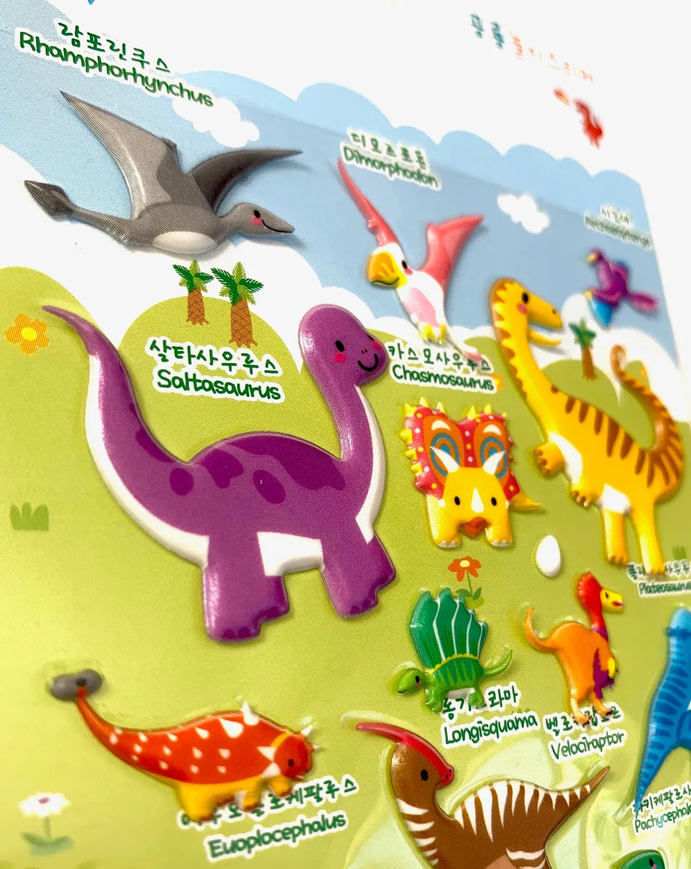 31427 DINOSAUR SOFT PUFFY STICKERS-12