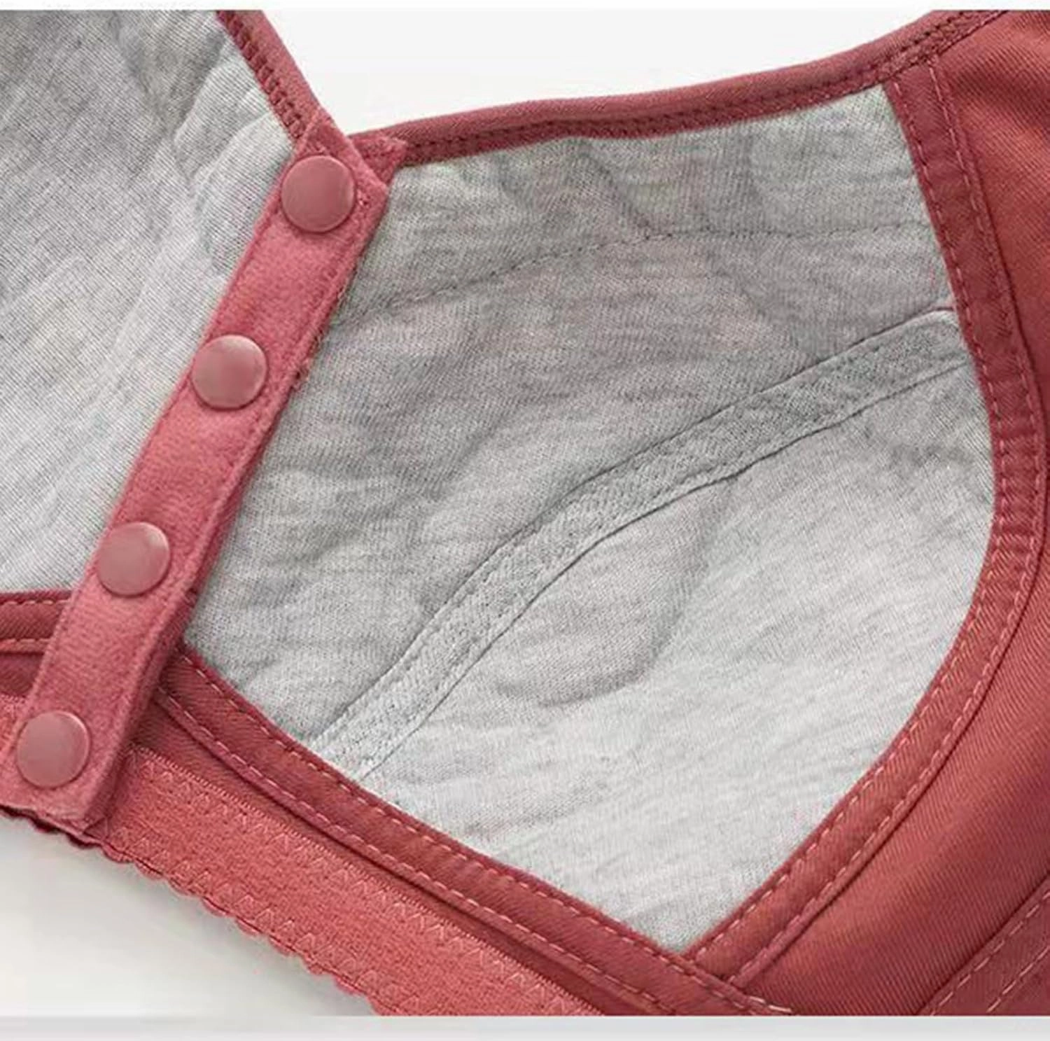 3 Pack T-Shirt Bra Older Womens Daisy Bras Front Closure Comfortable Bralettes
