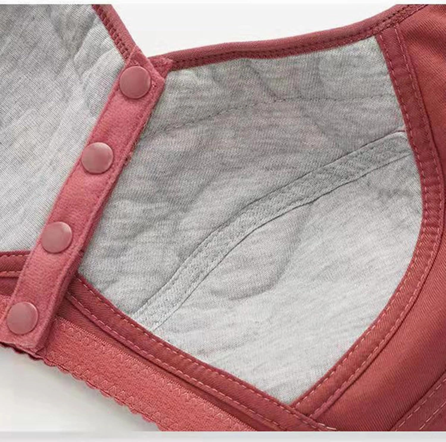 3 Pack T-Shirt Bra Older Womens Daisy Bras Front Closure Comfortable Bralettes
