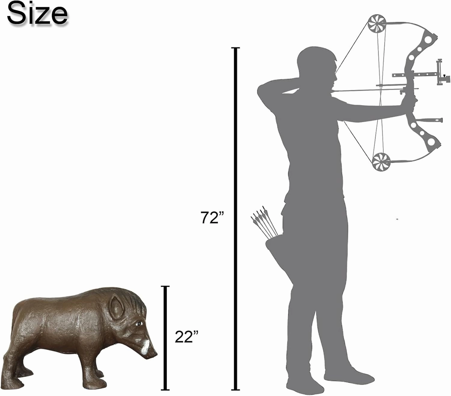 3D Animal Archery Targets Sets for Backyard Shooting – Self-Healing, UV Protected, High-Density, Lifelike Hunting Practice