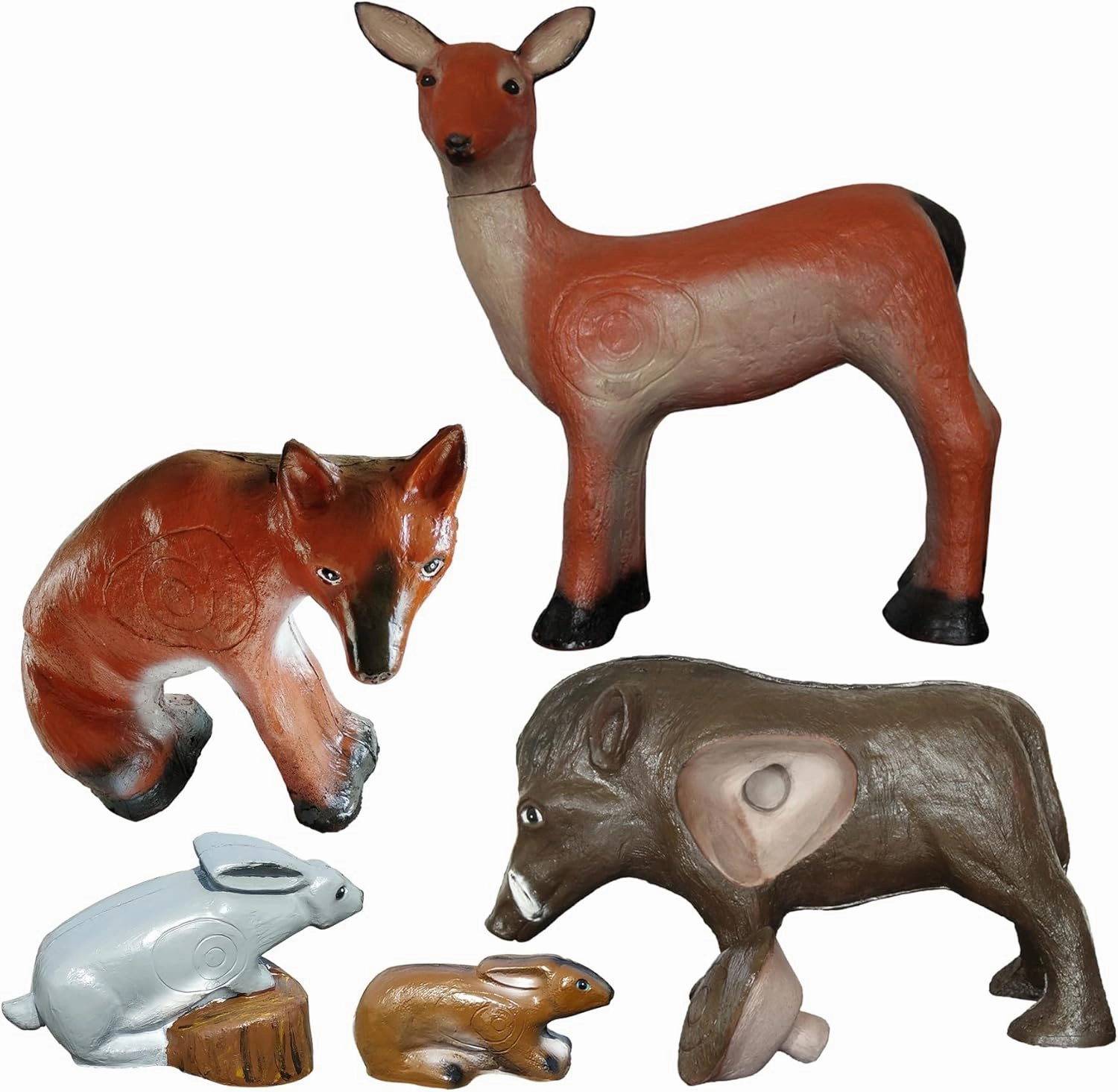 3D Animal Archery Targets Sets for Backyard Shooting – Self-Healing, UV Protected, High-Density, Lifelike Hunting Practice