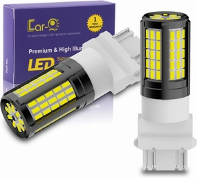 4014-84 SMD 3000Lms T25 Base 3156 3157 LED Bulbs 3056 3456 3057 4057 4114 3457 4157, 6000K White Back-up Reverse, Turn Signal, Daytime Running Lights, Brake, Tail Lights, DRL