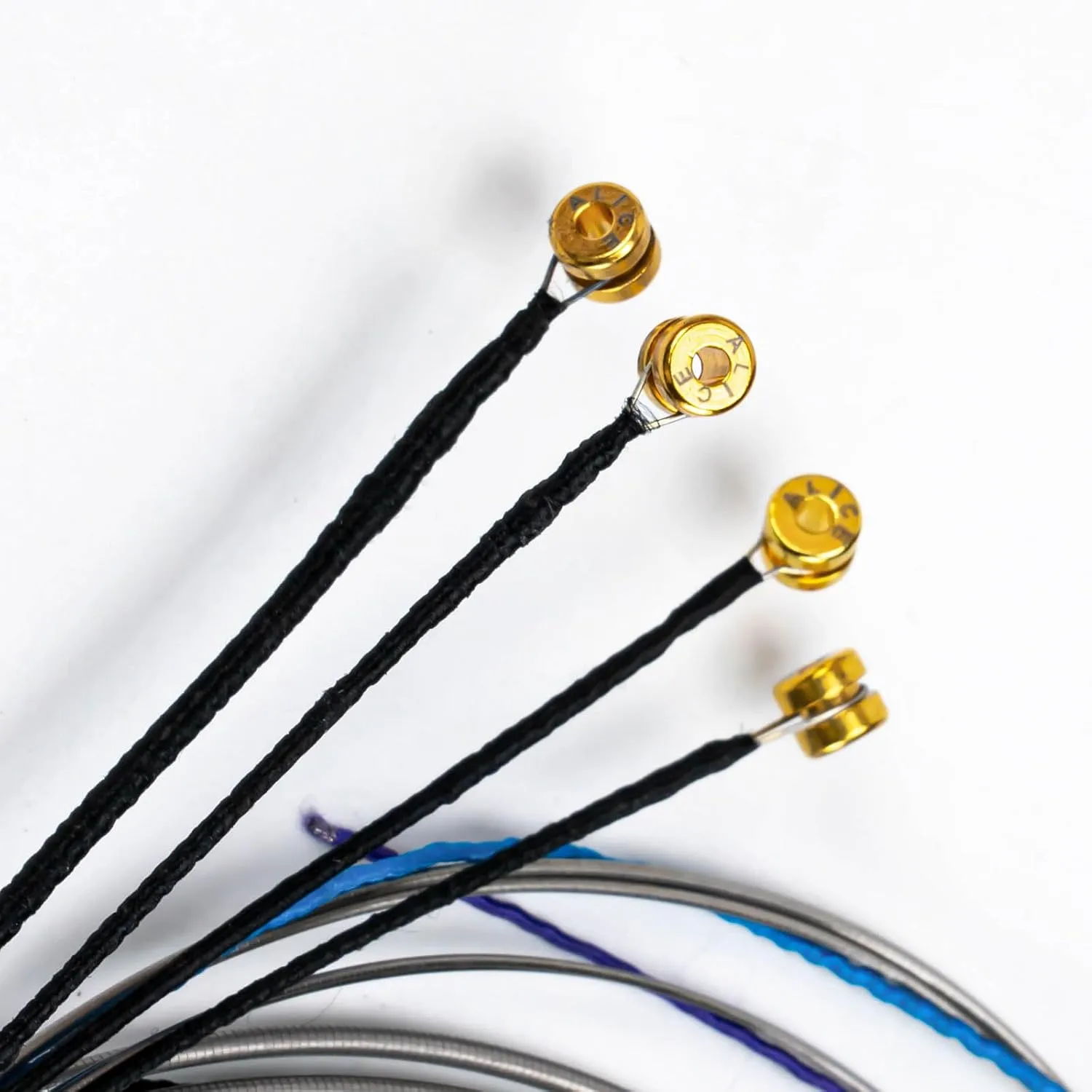 4/4 Cello String Set - Alice A805A Cello Strings 4/4 Full Set (A-D-G-C) with Steel Core Nickel Chromium Winding, Clear & Bright Tone