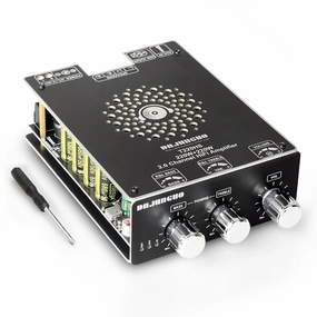 440W Audio Amplifier Board with Treble and Bass Control, TPA3251 Chips, DC 12-36V, Bluetooth 5.2 and AUX Inputs, 2.0 Channel Stereo AMP Board for DIY Wireless Speakers